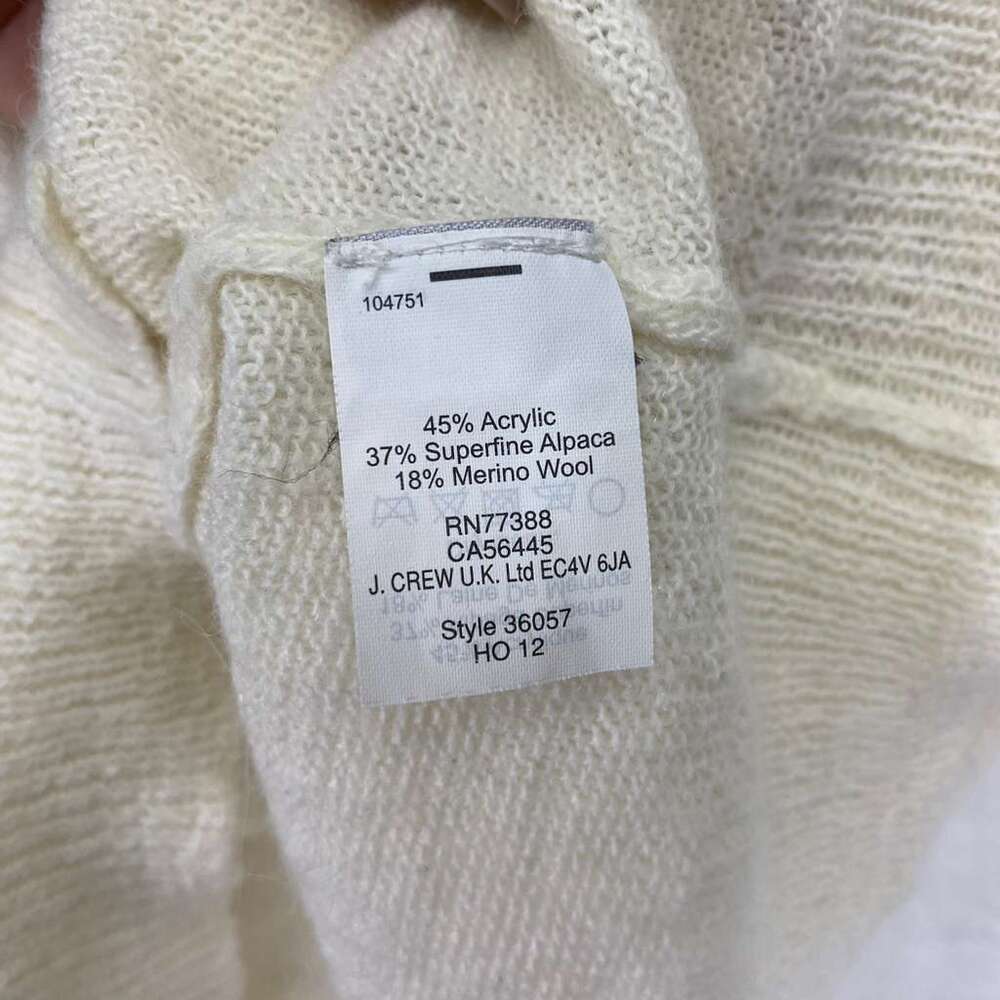 J. Crew Women´s Cardigan Sweater Italian-spun Alpaca Merino wool Blend Sz XL - Picture 7 of 9